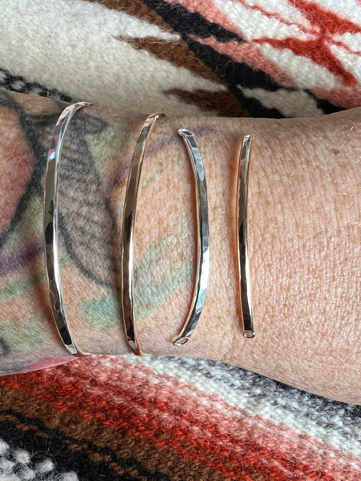 Quarter Hammered Bangles #15