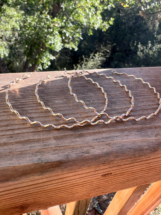 Gold Filled Ripple Bangles #31