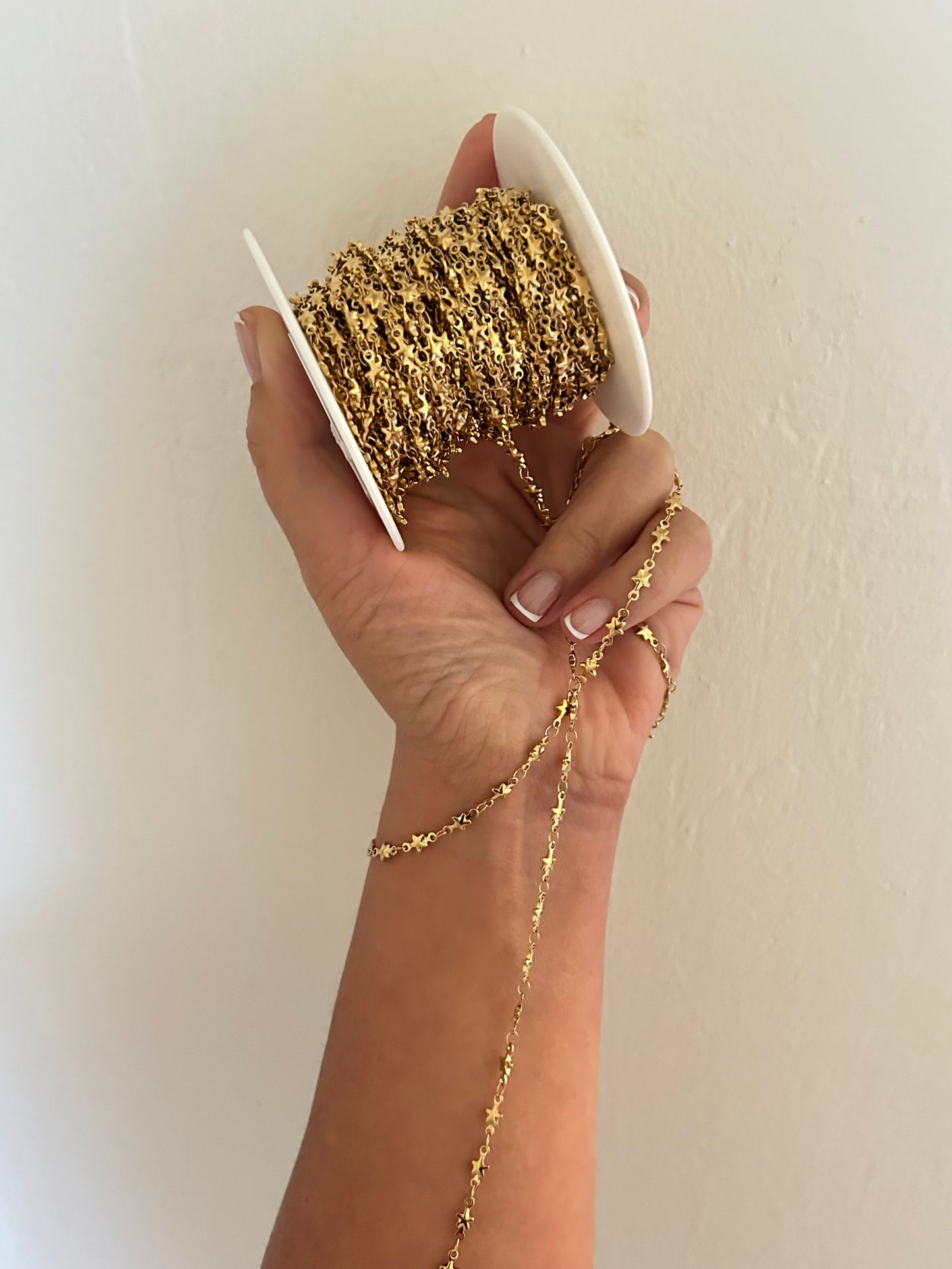 Stainless Steel PVD Coated Star Puff Chain