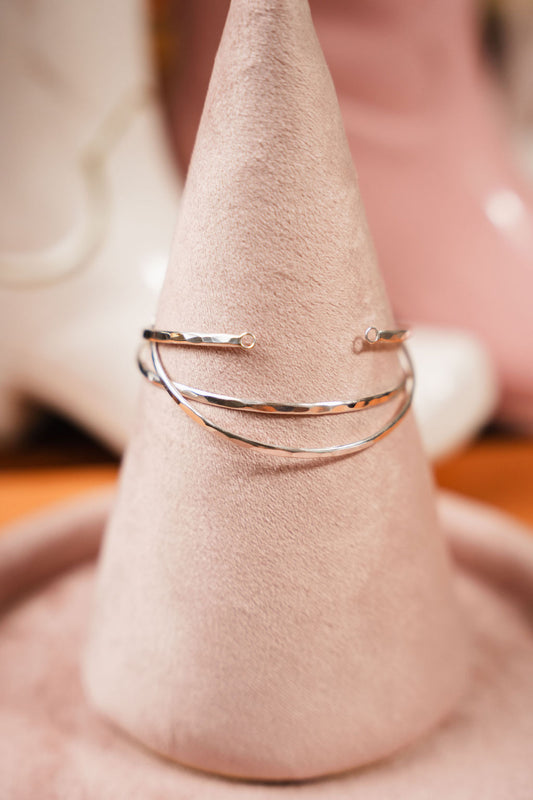 Sterling Silver Hammered Bangles