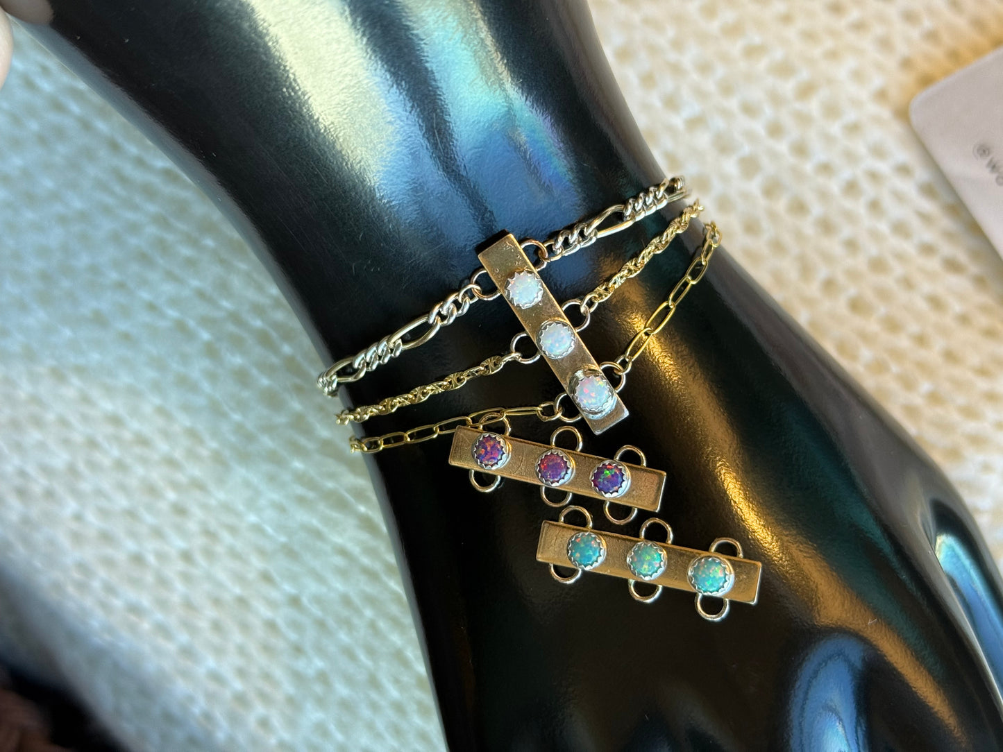 Gold Filled Chain Anchor Bello Opal Connector