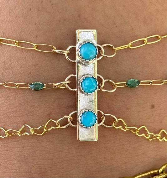 Gold Filled Chain Anchor Connector “The Luna”