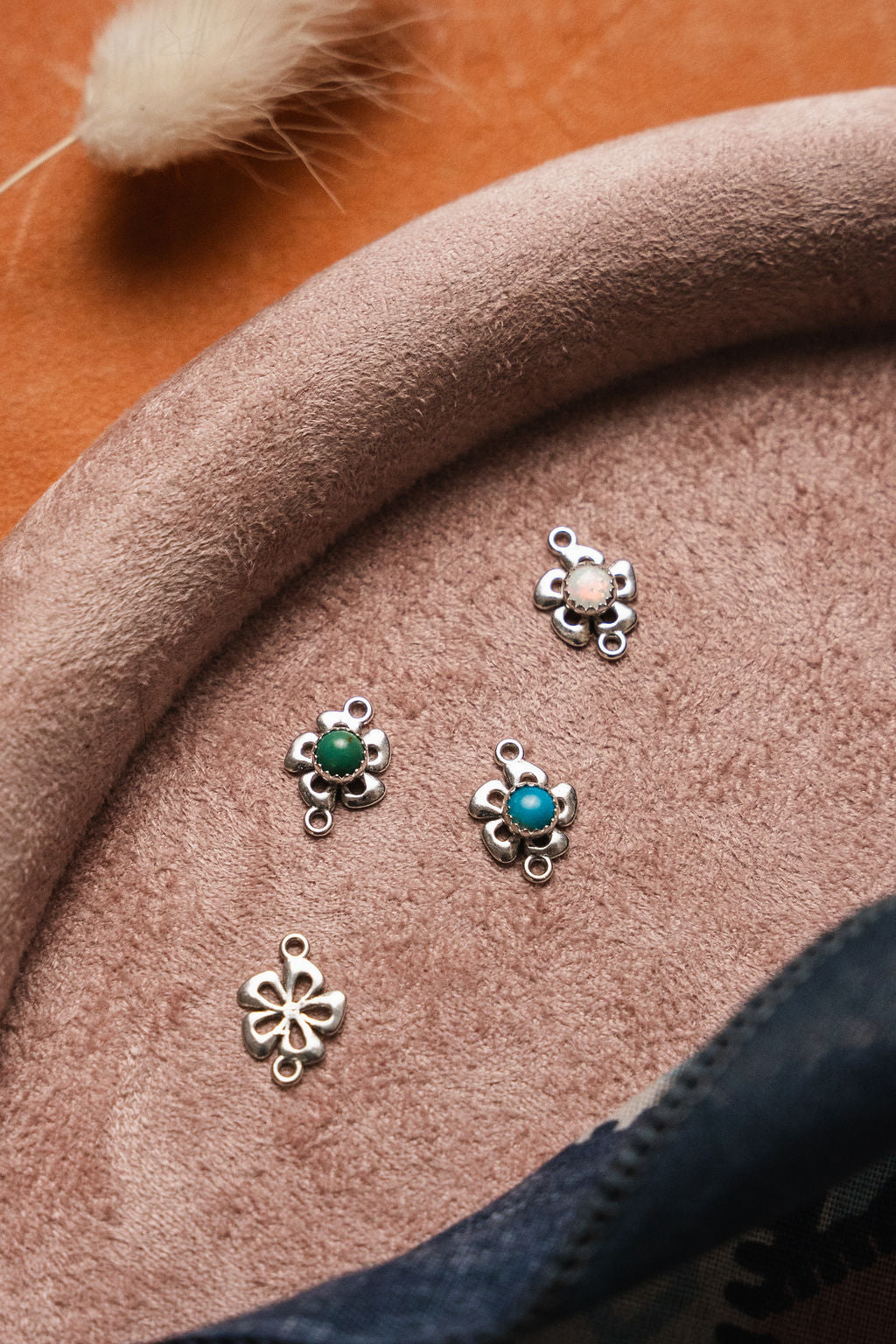 Flower Sterling Silver Connector