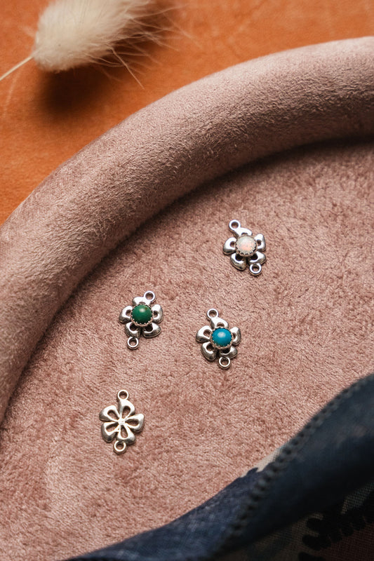 Flower Sterling Silver Connector