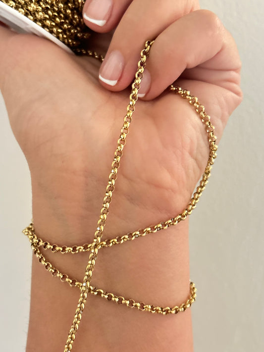 Stainless Steel PVD Coated Round Rolo Chain