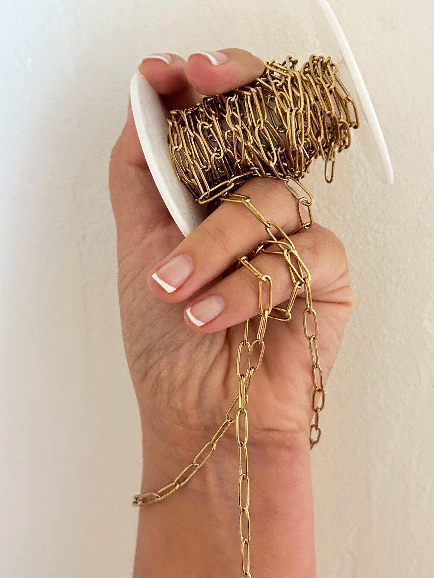 Stainless Steel PVD Coated Smooth Paper Clip Chain