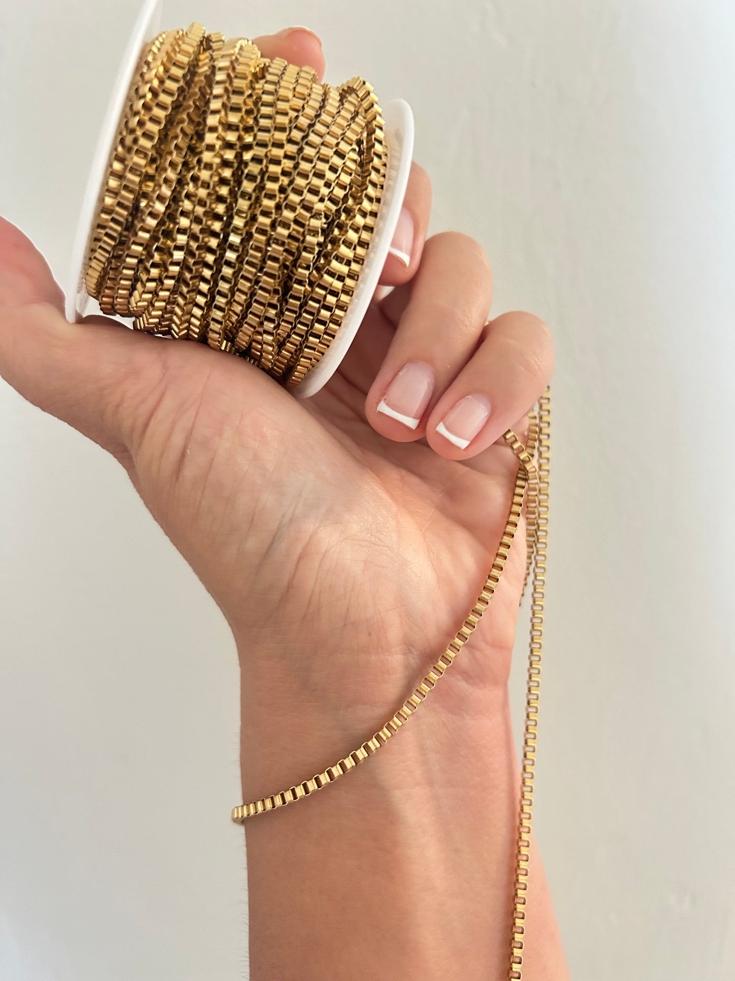 Stainless Steel PVD Coated Square Box Chain