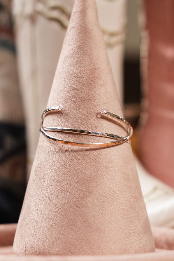 Sterling Silver Hammered Bangles