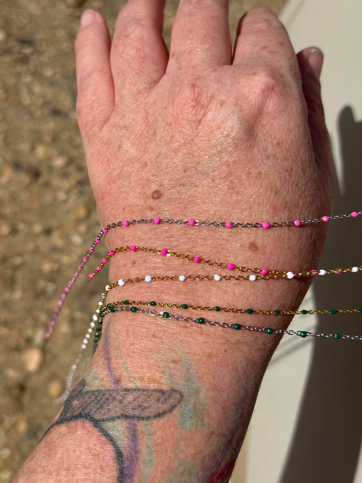 Stainless Steel PVD Coated Enamel Chain