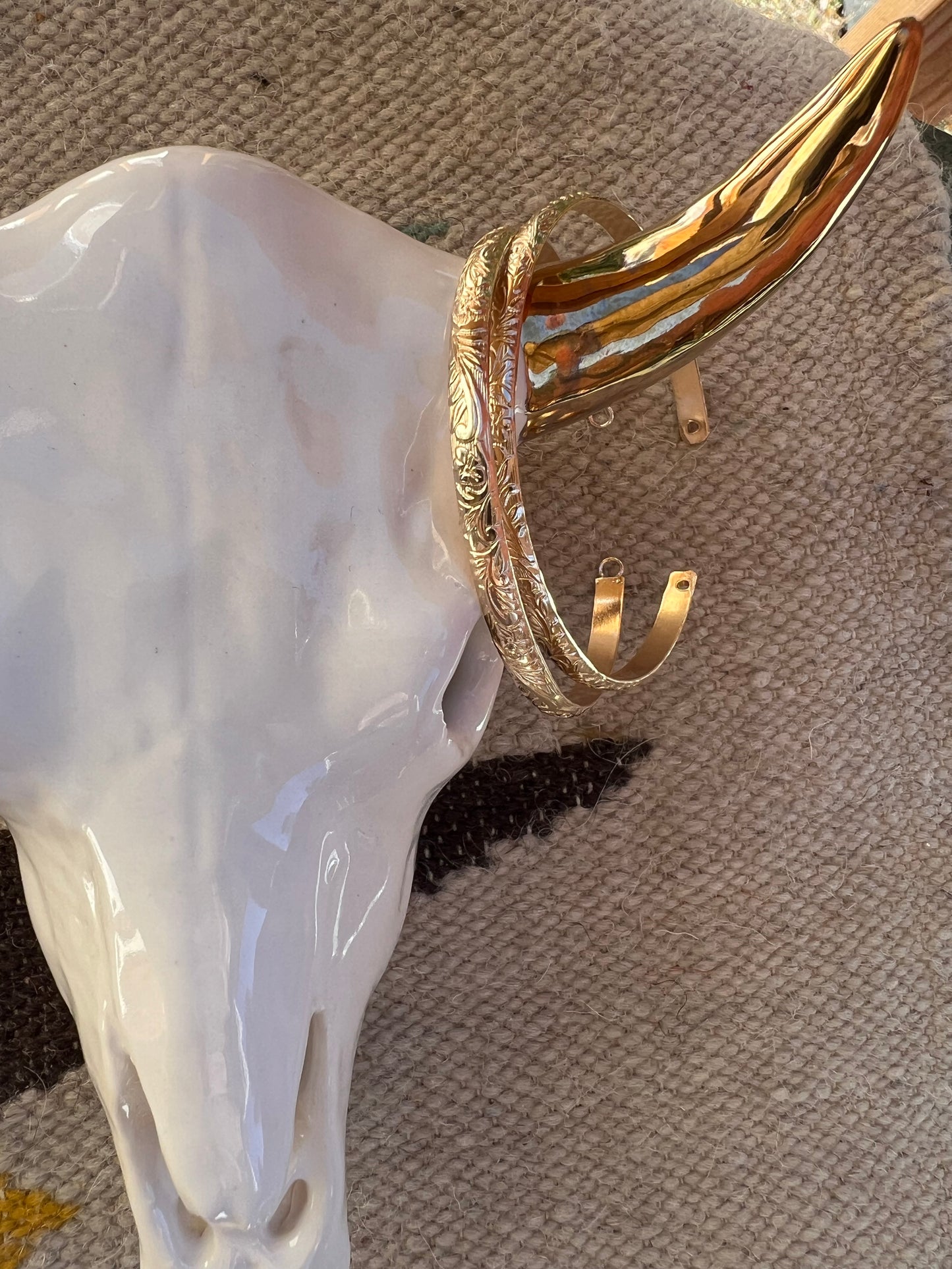 Gold Filled Floral Bangle #25