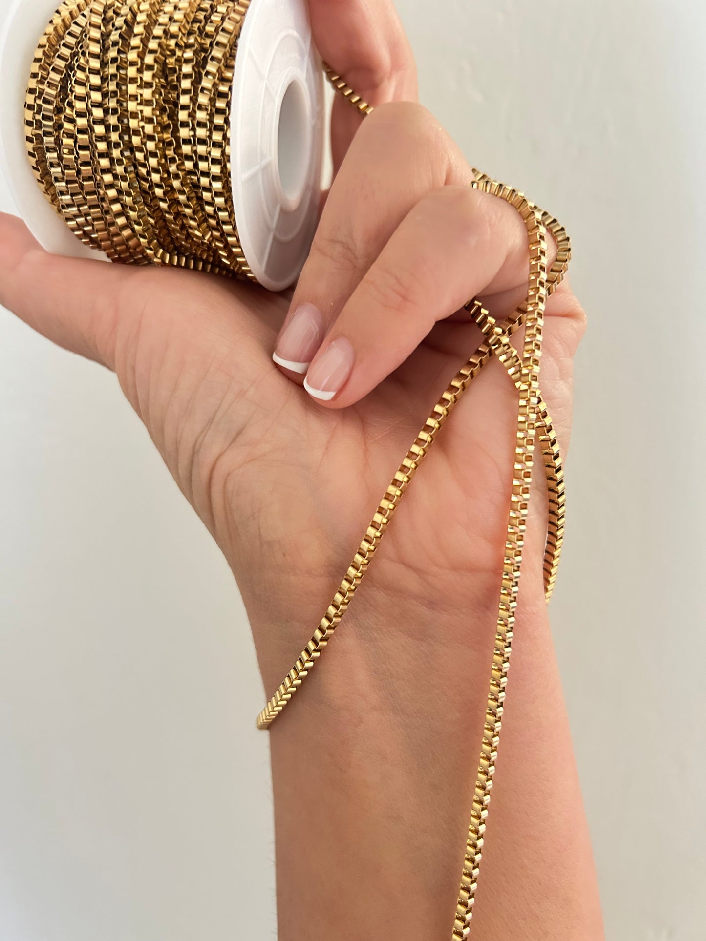 Stainless Steel PVD Coated Square Box Chain