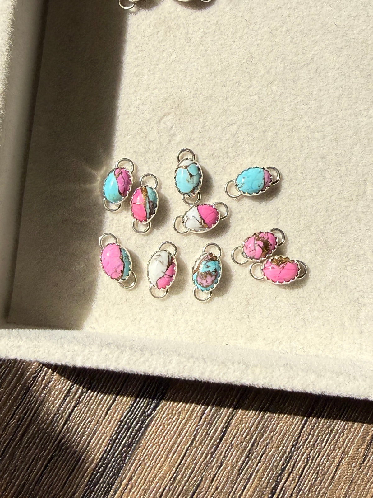 7x5mm Cotton Candy Dahlia 3 Pack
