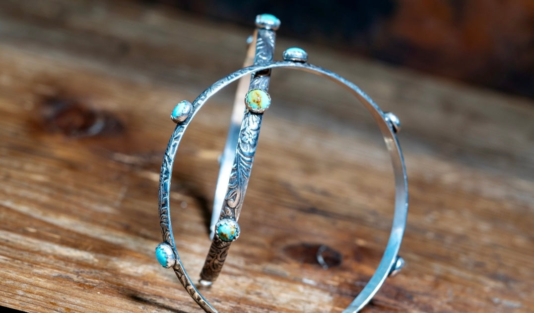 Sterling Silver Desert Blooms Cuff Bracelet