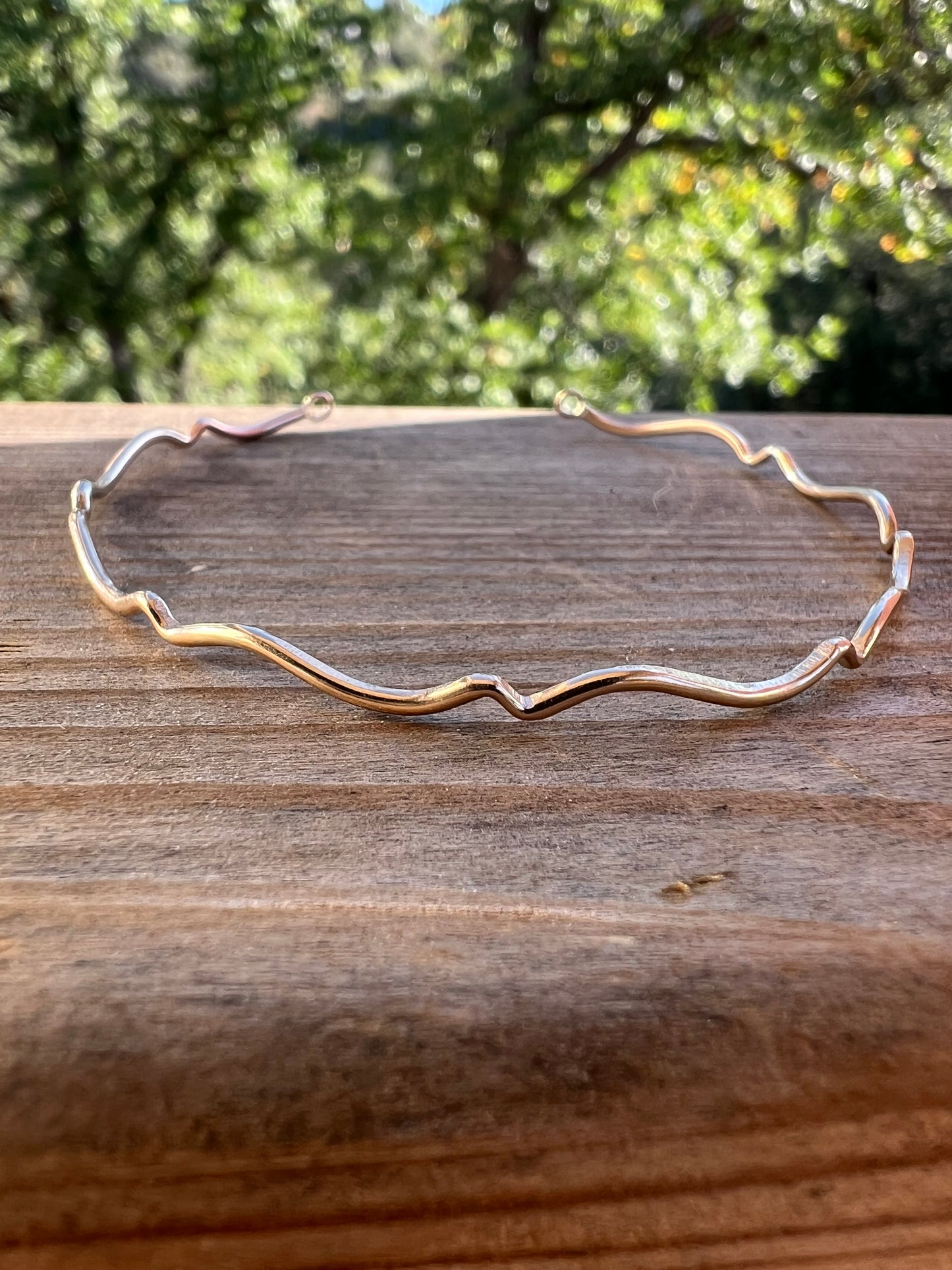 Gold Filled Heartbeat Bangles #30