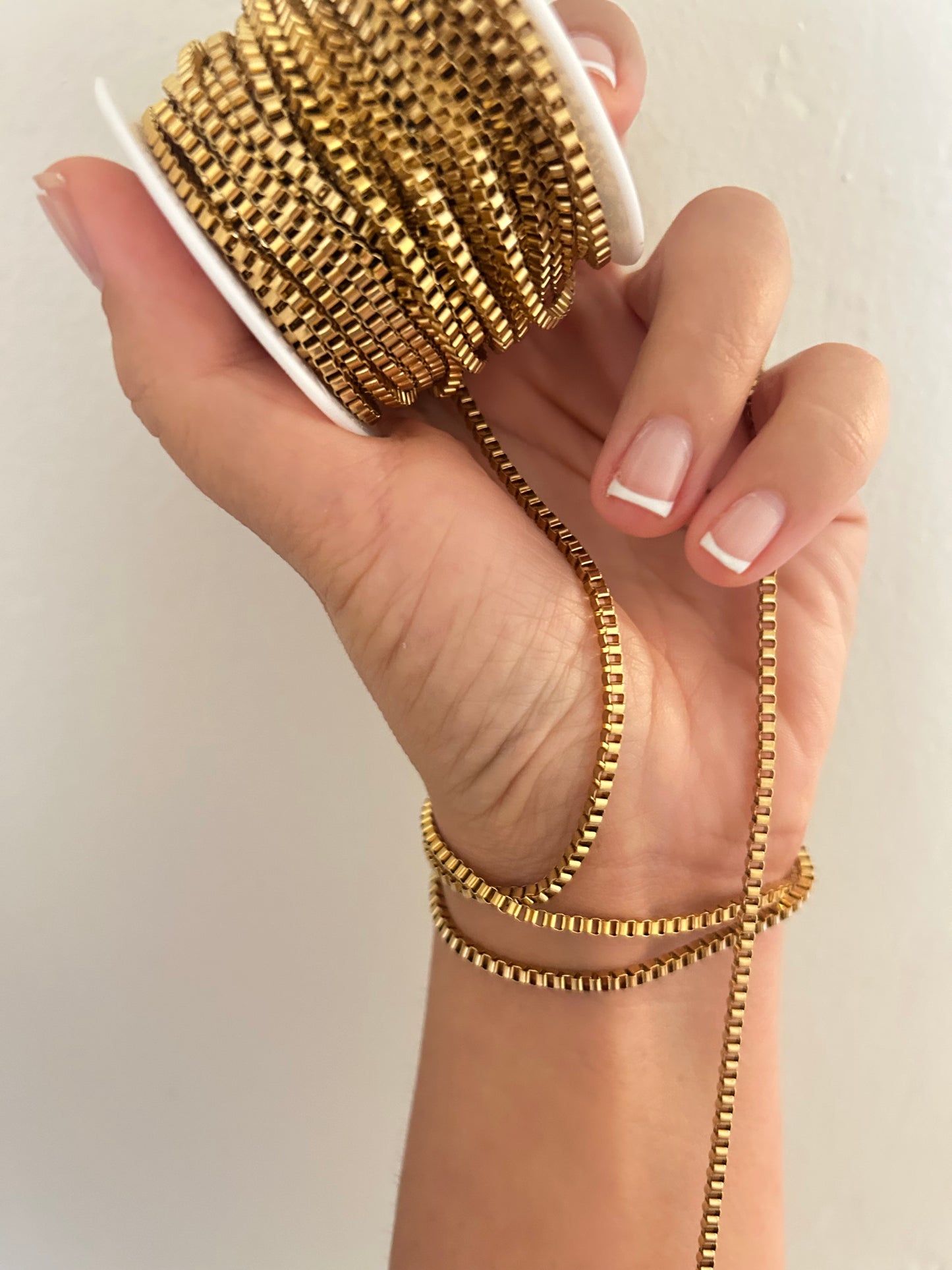 Stainless Steel PVD Coated Square Box Chain