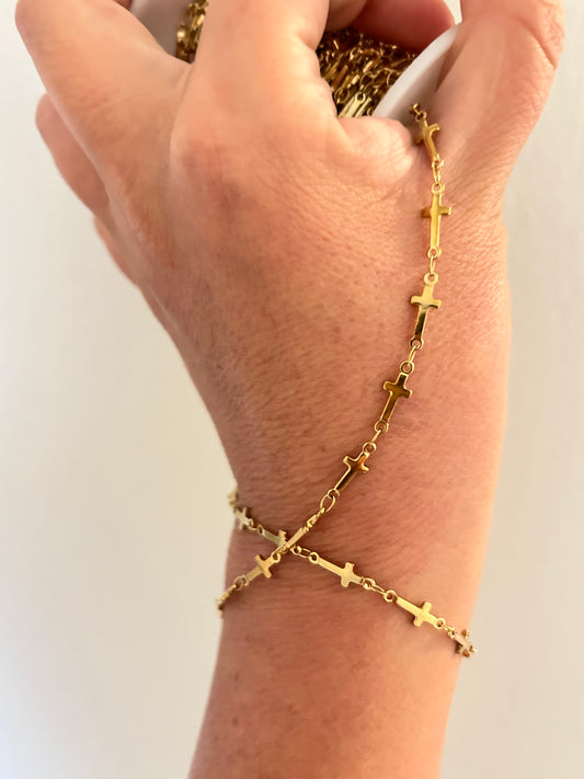 Stainless Steel PVD Coated Cross Connect Chain