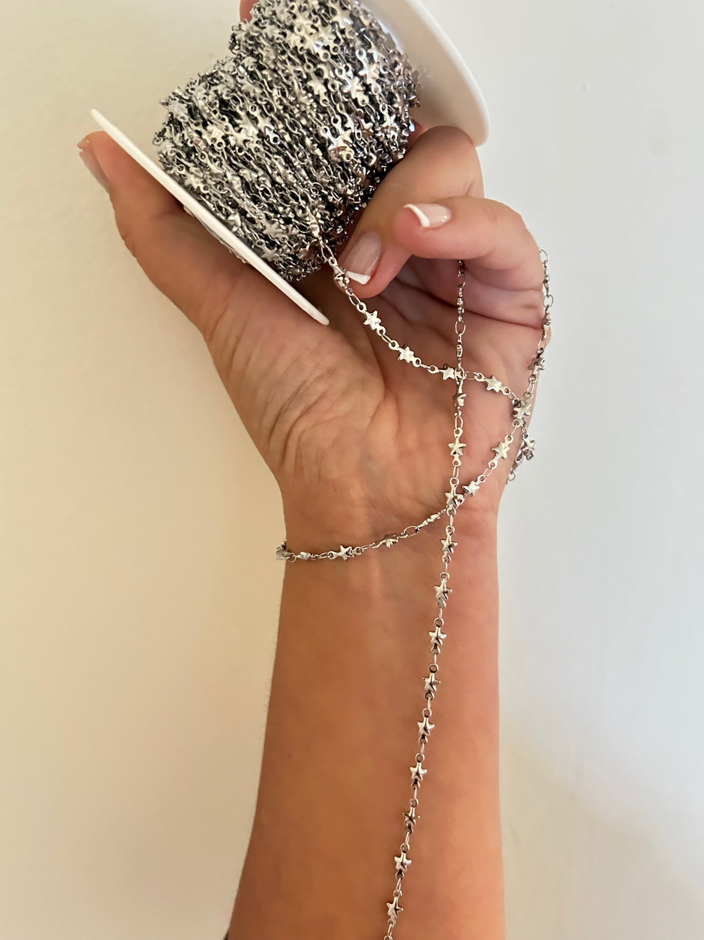 Stainless Steel PVD Coated Star Puff Chain