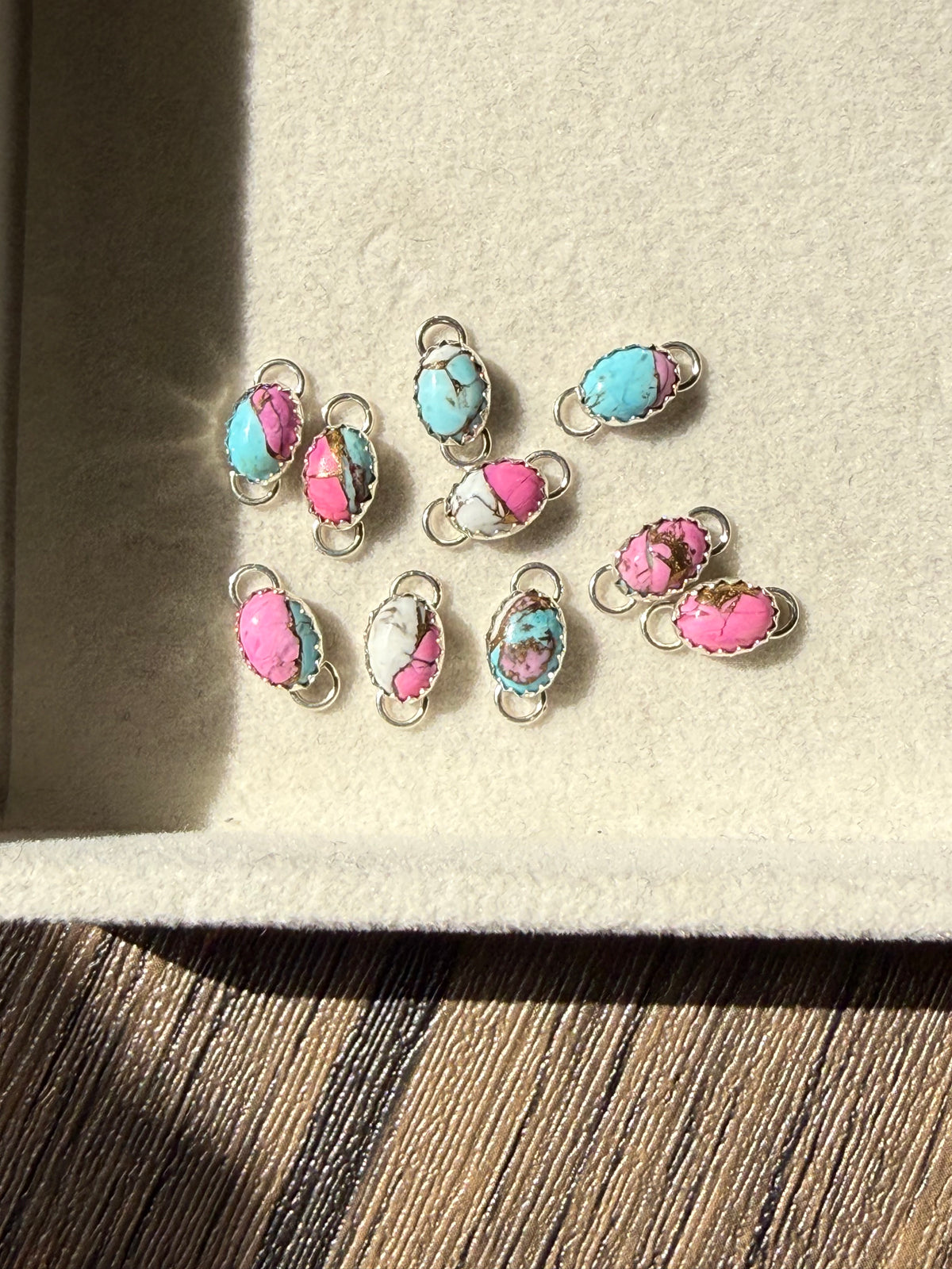 7x5mm Cotton Candy Dahlia 3 Pack