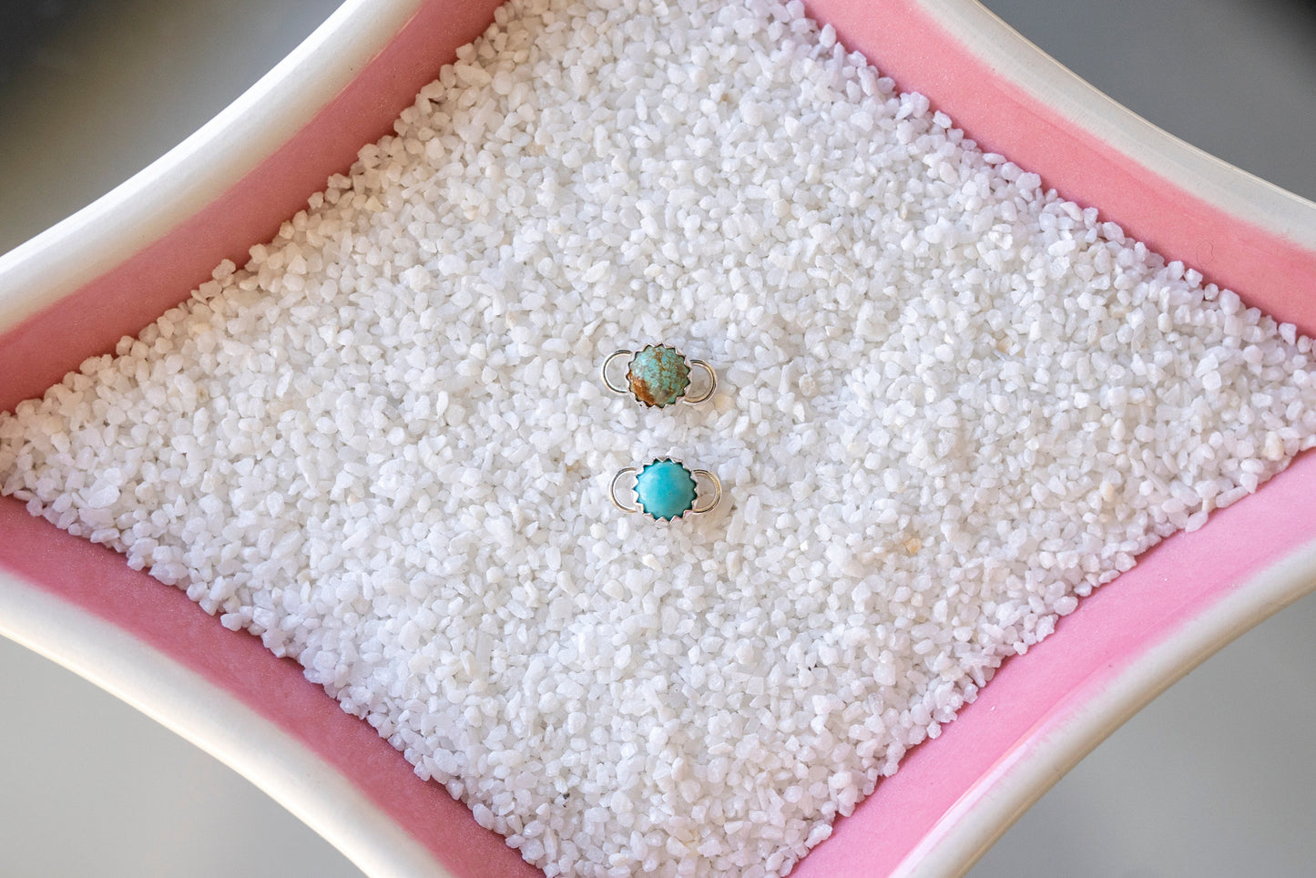 5mm Connectors w/ Blue or Green Kingman Turquoise