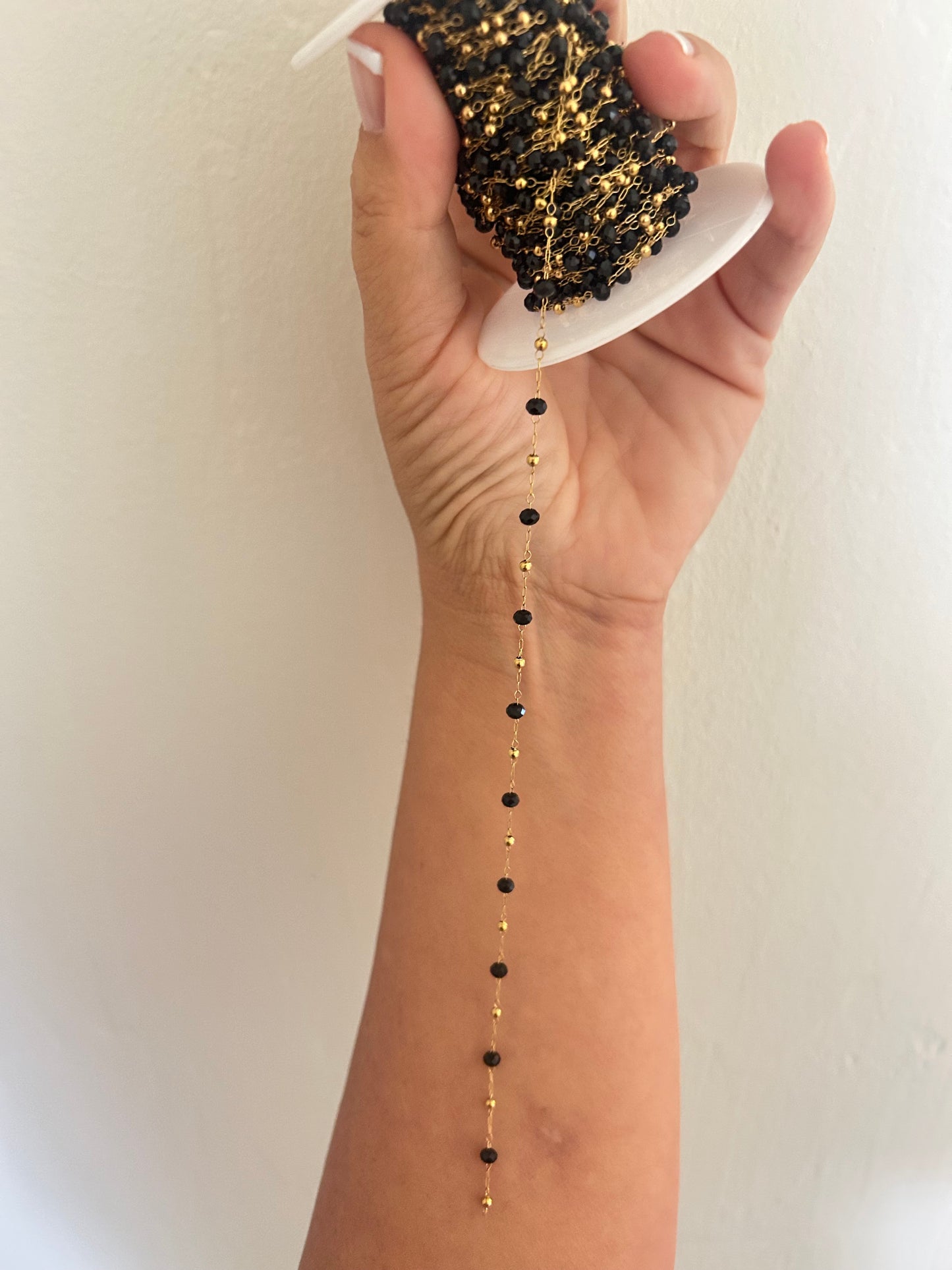 Stainless Steel PVD Coated Crystal Bead Chain