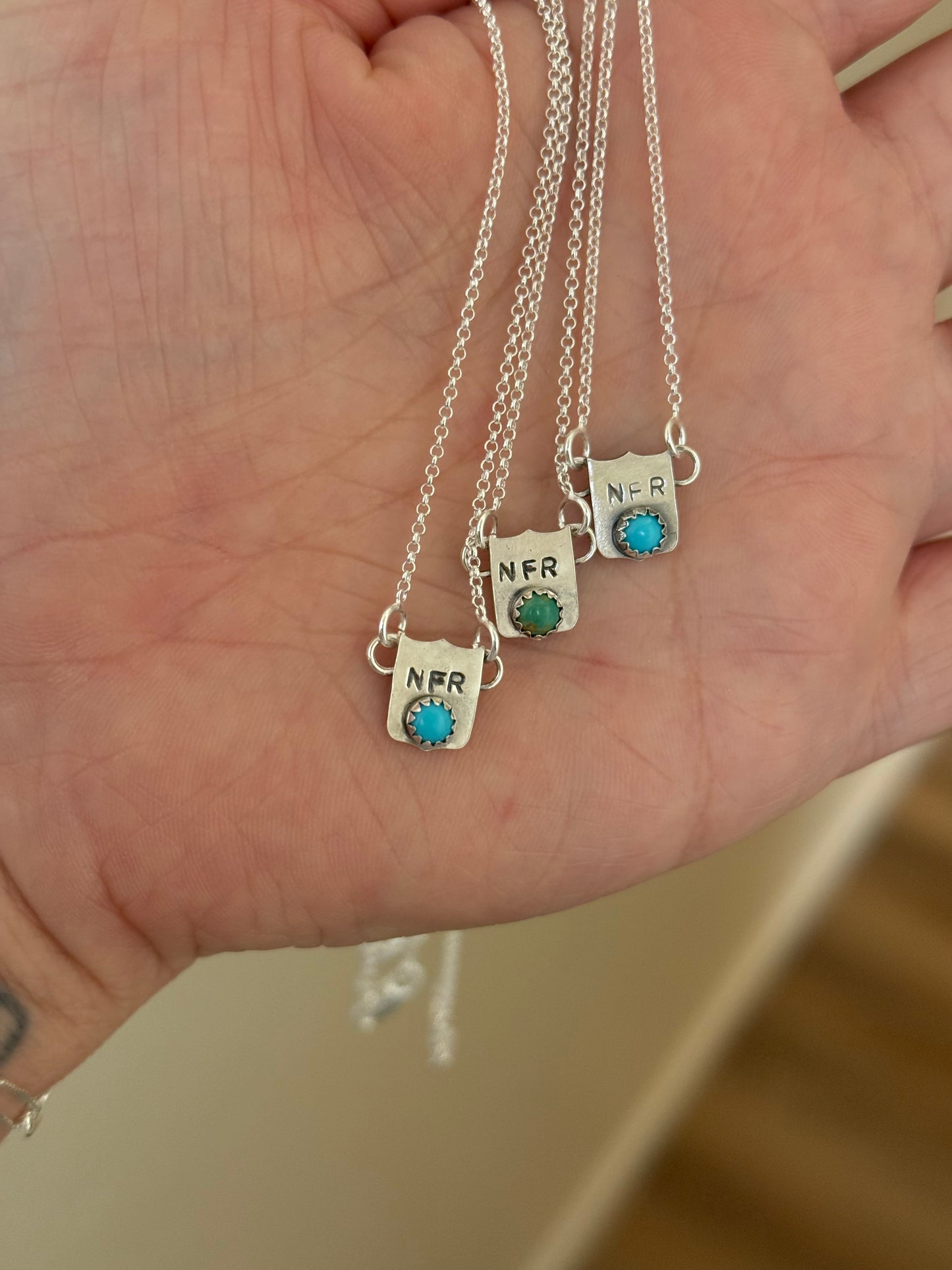 NFR Rodeo Back Number Necklaces
