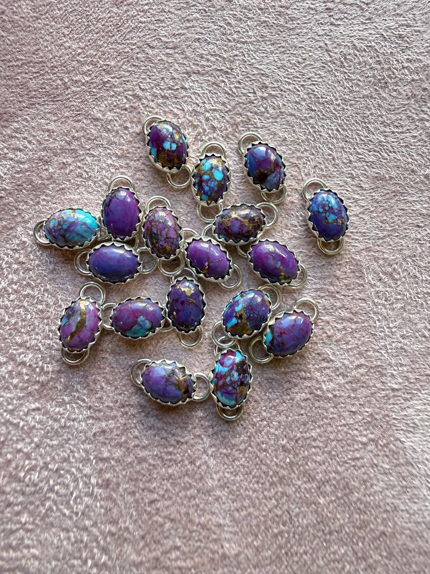 7x5mm Spotted Purple Mohave 3 Pack