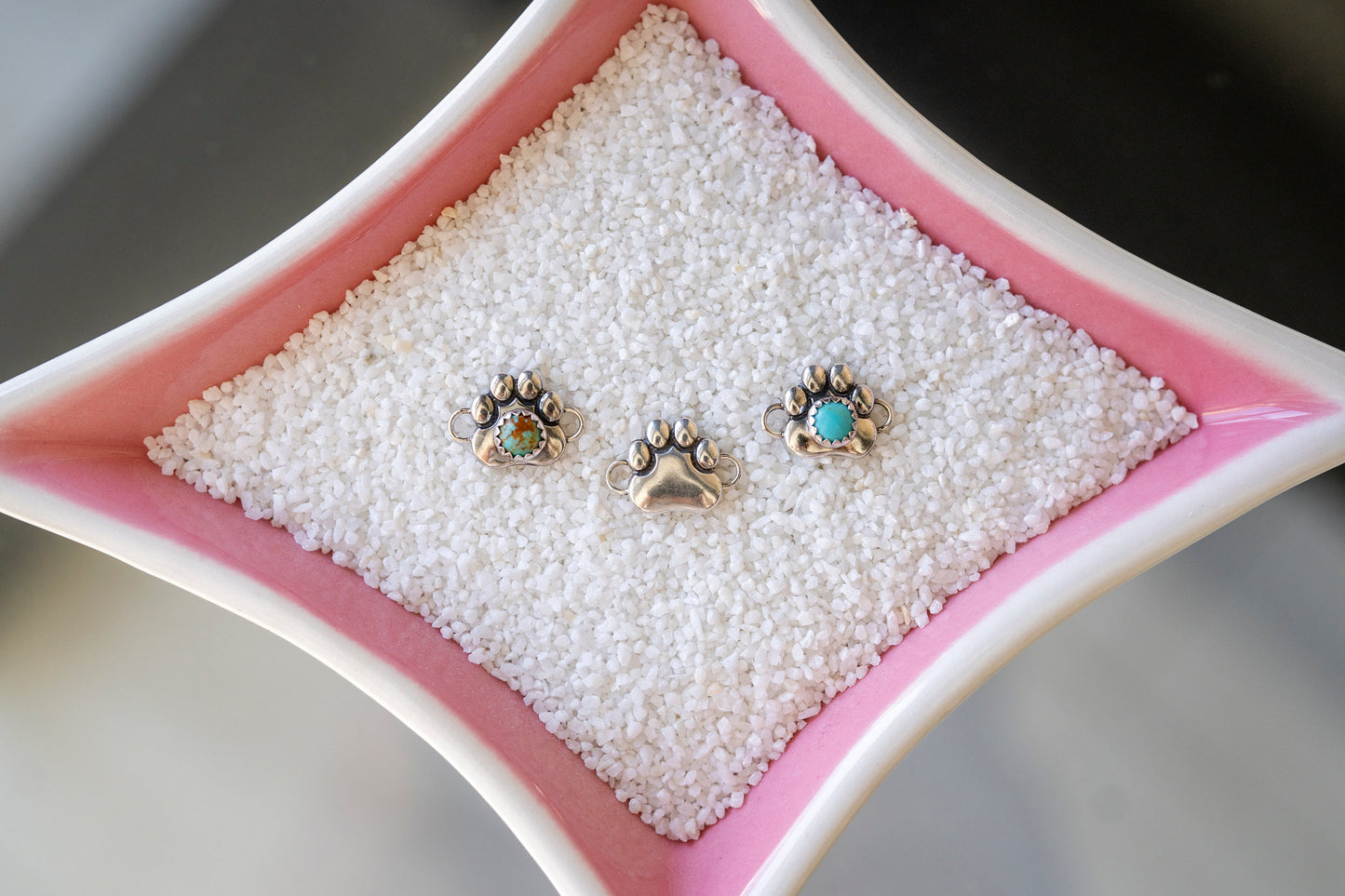 Paw Sterling Silver Connector