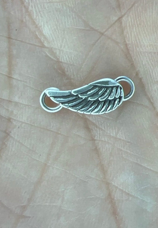 Angel Wing Sterling Silver Connector