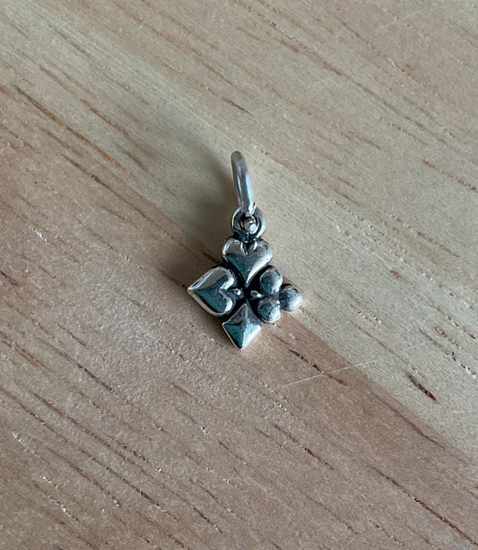 Sterling Silver Playing Card Shapes Charm