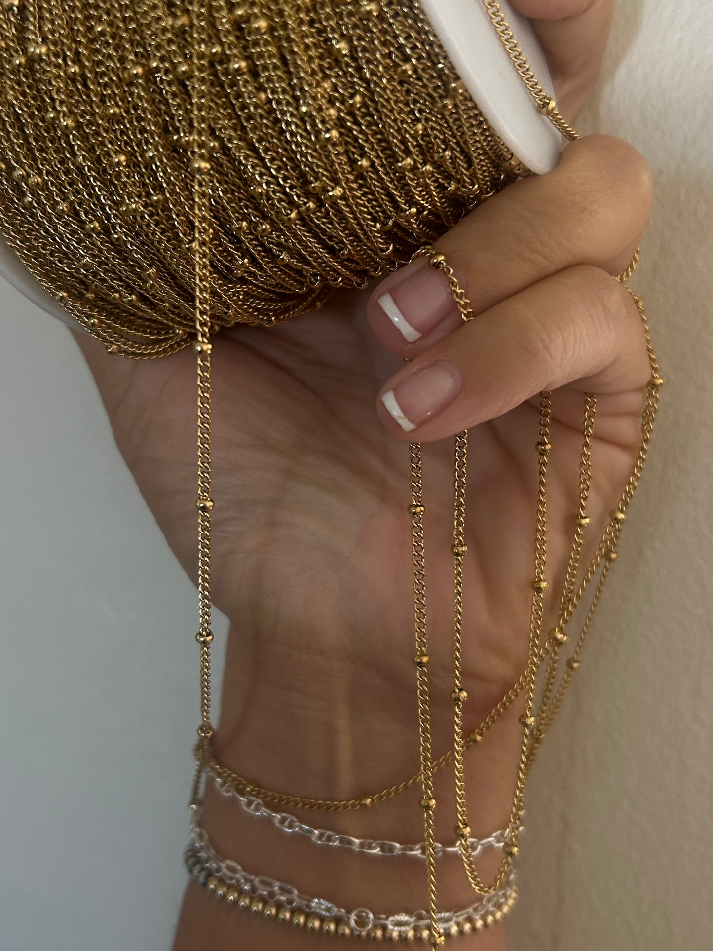 Stainless Steel PVD Coated Double Bead Chain