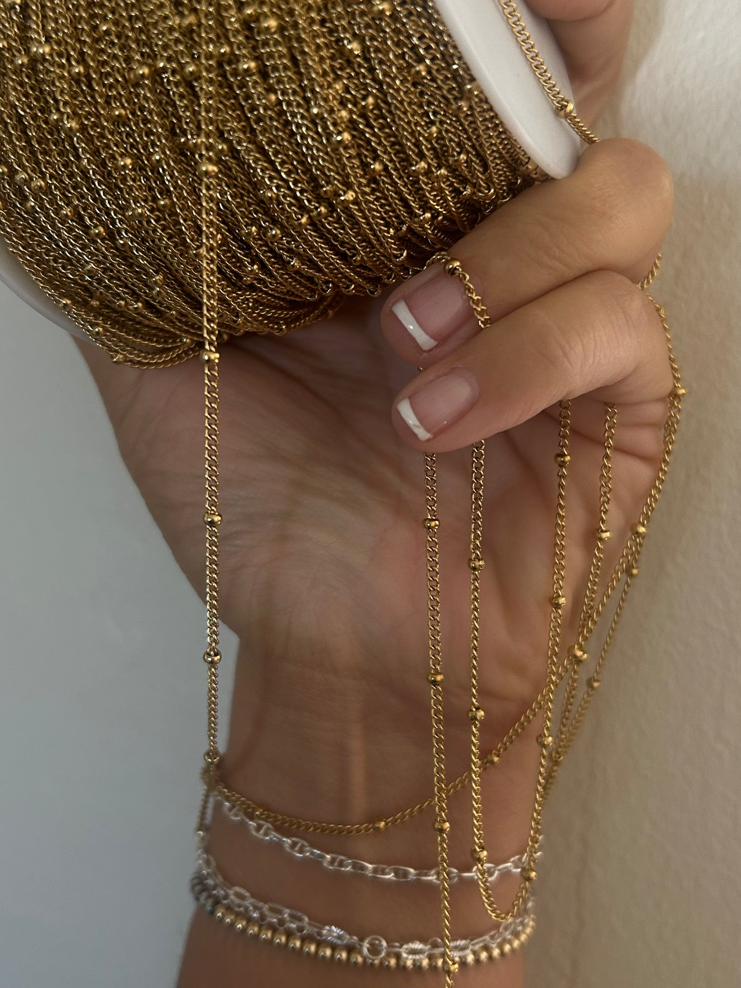 Stainless Steel PVD Coated Double Bead Chain